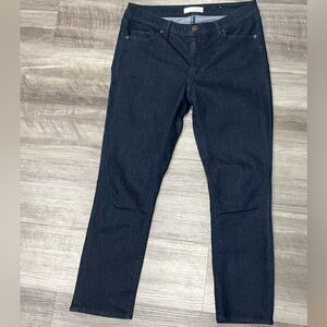 Ann Taylor LOFT Modern Kick Crop Jeans Dark Wash Women’s Size 6 / 28 Stretch